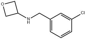 N-(3-Chlorobenzyl)oxetan-3-amine Structure