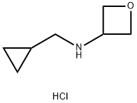 N-(Cyclopropylmethyl)oxetan-3-amine hydrochloride Structure