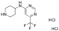 N-(Piperidin-4-yl)-6-(trifluoromethyl)pyrimidin-4-amine dihydrochloride Structure