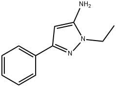 1-Ethyl-3-phenyl-1H-pyrazol-5-amine Structure