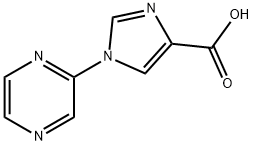 1-(Pyrazin-2-yl)-1H-imidazole-4-carboxylic acid Struktur