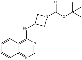 tert-Butyl 3-(quinazolin-4-ylamino)azetidine-1-carboxylate Struktur