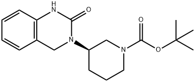 tert-Butyl(3R)3(2-oxo-1,2,3,4-tetrahydroquinazolin-3-yl)piperidine-1-carboxylate Struktur