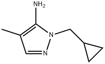 1-(Cyclopropylmethyl)-4-methyl-1H-pyrazol-5-amine Struktur