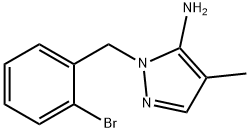 1-(2-Bromobenzyl)-4-methyl-1H-pyrazol-5-amine Struktur