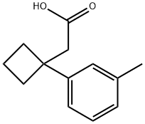 2-(1-m-Tolylcyclobutyl)acetic acid Structure