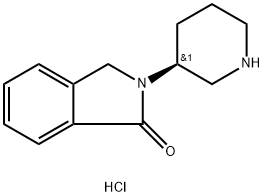 (S)-2-(Piperidin-3-yl)isoindolin-1-one hydrochloride Struktur