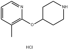 3-Methyl-2-(piperidin-4-yloxy)pyridine hydrochloride Structure