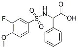 N-(3-Fluoro-4-methoxyphenylsulphonyl)-DL-phenylalanine Struktur