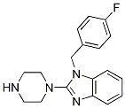 1-(4-Fluorobenzyl)-2-(piperazin-1-yl)-1H-benzimidazole 结构式