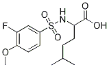 2-[(3-Fluoro-4-methoxyphenyl)sulphonylamino]-5-methylhexanoic acid