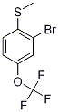 [2-Bromo-4-(trifluoromethoxy)phenyl](methyl)sulphane Structure