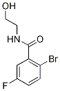 2-Bromo-5-fluoro-N-(2-hydroxyethyl)benzamide Struktur