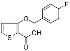 3-[(4-Fluorobenzyl)oxy]thiophene-2-carboxylic acid Struktur