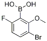 3-Bromo-6-fluoro-2-methoxybenzeneboronic acid 96% Struktur