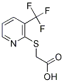 {[3-(Trifluoromethyl)pyridin-2-yl]thio}acetic acid Structure