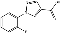 1-(2-氟苯基)吡唑-4-甲酸 结构式