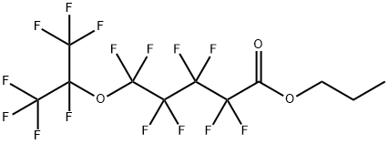 Propyl 5-(heptafluoroisopropoxy)octafluoropentanoate 结构式