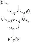 Methyl 4-chloro-1-[3-chloro-5-(trifluoromethyl)pyridin-2-yl]pyrrolidine-2-carboxylate 97% Structure