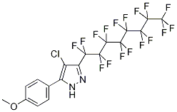 4-Chloro-5-(4-methoxyphenyl)-3-(perfluorooctyl)-1H-pyrazole Structure