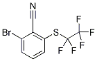 2-Bromo-6-[(pentafluoroethyl)sulphanyl]benzonitrile 化学構造式