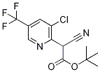 tert-Butyl 2-[3-chloro-5-(trifluoromethyl)-2-pyridyl]-2-cyanoacetate 结构式