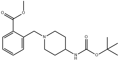 Methyl 2-{[(4-tert-Butoxycarbonylamino)piperidin-1-yl]methyl}benzoate|1286274-53-0