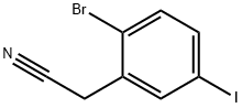 2-(2-溴-5-碘苯基)乙腈,1261517-16-1,结构式