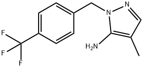 4-Methyl-1-[4-(trifluoromethyl)benzyl]-1H-pyrazol-5-amine|1152524-46-3