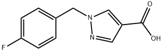 1-(4-Fluorobenzyl)-1H-pyrazole-4-carboxylic acid Struktur