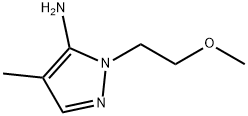 1-(2-Methoxyethyl)-4-methyl-1H-pyrazol-5-amine Struktur