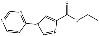 Ethyl 1-(pyrimidin-4-yl)-1H-imidazole-4-carboxylate Struktur