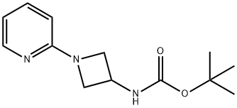 tert-Butyl N-[1-(pyridin-2-yl)azetidin-3-yl]carbamate Struktur