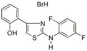 2-(2,5-Difluorophenyl)amino-4-(2-hydroxyphenyl)-1,3-thiazole hydrobromide 97% Structure