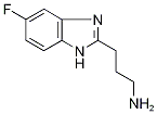 3-(5-Fluoro-1H-benzimidazol-2-yl)propylamine Struktur