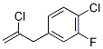 2-Chloro-3-(4-chloro-3-fluorophenyl)prop-1-ene Structure