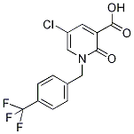 5-Chloro-1-[4-(trifluoromethyl)benzyl]pyridin-2-one-3-carboxylic acid 97%