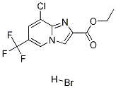 Ethyl 8-chloro-6-(trifluoromethyl)imidazo[1,2-a]pyridine-2-carboxylate hydrobromide Structure