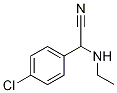 2-(4-chlorophenyl)-2-(ethylamino)acetonitrile 结构式