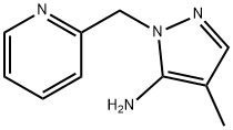 4-methyl-1-(pyridin-2-ylmethyl)-1H-pyrazol-5-amine Structure