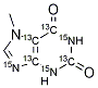 7-Methylxanthine-13C4,15N3 Structure