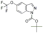 tert-Butyl 5-(trifluoromethoxy)-1H-indazole-1-carboxylate, 1-(tert-Butoxycarbonyl)-5-(trifluoromethoxy)-1H-indazole 结构式