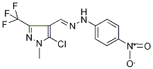5-chloro-1-methyl-3-(trifluoromethyl)-1H-pyrazole-4-carboxaldehyde 4-(4-nitrophenyl)hydrazone Structure