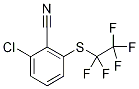 2-Chloro-6-[(pentafluoroethyl)sulphanyl]benzonitrile 结构式