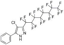4-Chloro-3-perfluorooctyl-5-phenyl-1H-pyrazole Structure