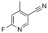 6-Fluoro-4-methylpyridine-3-carbonitrile, 3-Cyano-6-fluoro-4-methylpyridine Structure