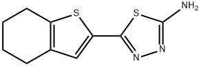 5-(4,5,6,7-Tetrahydro-1-benzothien-2-yl)-1,3,4-thiadiazol-2-amine Struktur