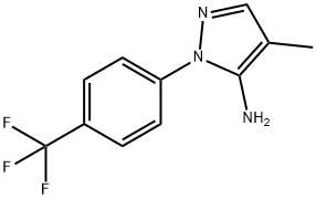 4-Methyl-1-[4-(trifluoromethyl)phenyl]-1H-pyrazol-5-amine Structure