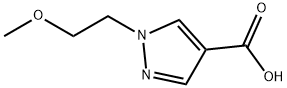 1-(2-メトキシエチル)-1H-ピラゾール-4-カルボン酸 化学構造式