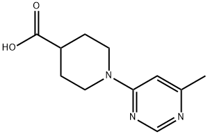 1-(6-Methylpyrimidin-4-yl)piperidine-4-carboxylic acid Structure